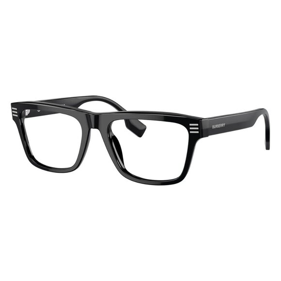 New Authentic  BURBERRY Black Square BE2387 3001 Glasses Women - Picture 1 of 6